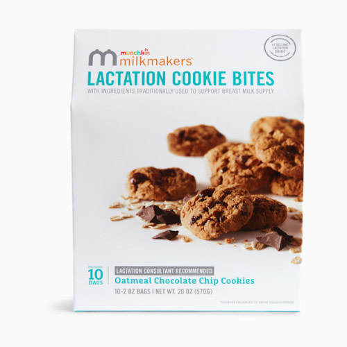 Munchkin Lactation Cookie Bites - Oatmeal Chocolate Chip, 10