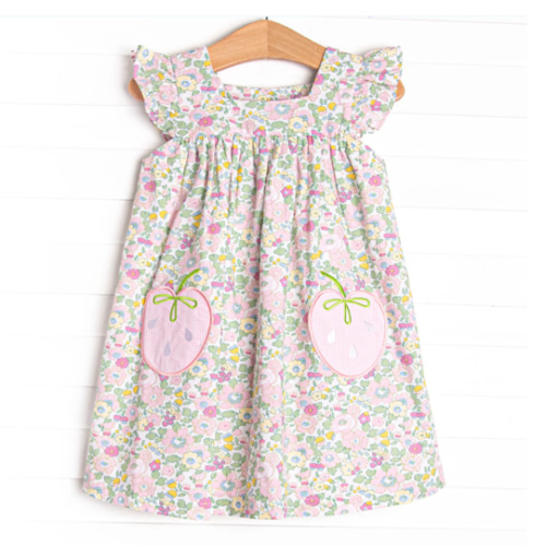 Wildberry Wonder Applique Dress, Blue – Stitchy Fish