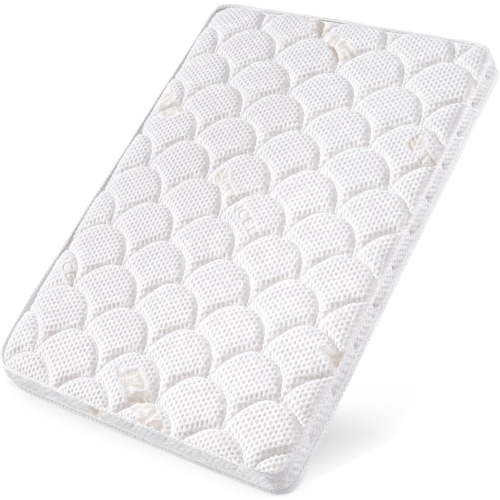 Excibubblebearbb Pack N Play Mattress, Portable Playpen Mattress for Babies, 38" x 26"x 1.5" Foam Mattress, Breathable Firm Support, Rounded Corners, Pack and Play Topper