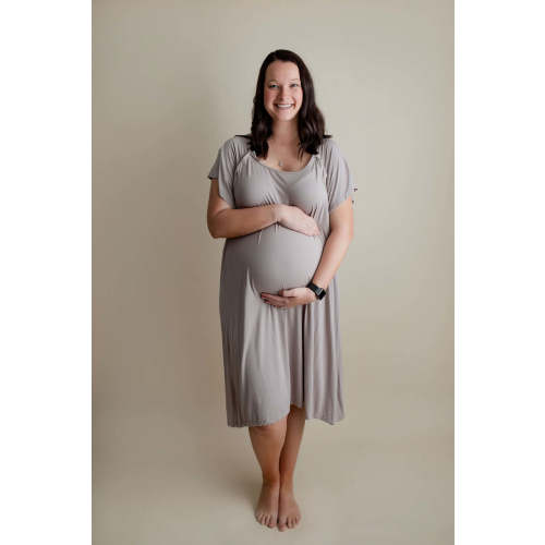 Harbor Mist  Labor & Delivery Gown | Epidural & Nursing Friendly