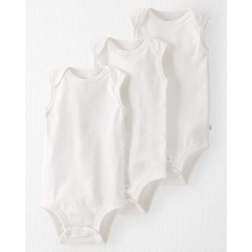 Organic Cotton Bodysuits, 3-Pack