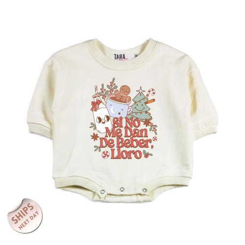 Si No Me Dan De Beber Lloro Navidad Spanish Baby Onesie®, Funny Puerto Rican Christmas Baby Outfit, Christmas Baby Shower Gift, 2000915