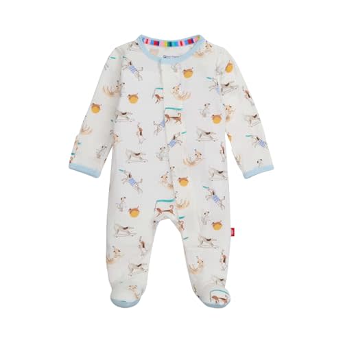 Magnetic Me Boys Modal Magnetic Baby Footie Pajamas | Silky Soft Modal Fabric | Baby Sleepers Available in Sizes PRE - 24M