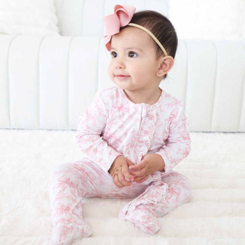 Fancy Frills Ruffle Zipper Footie | Caden Lane