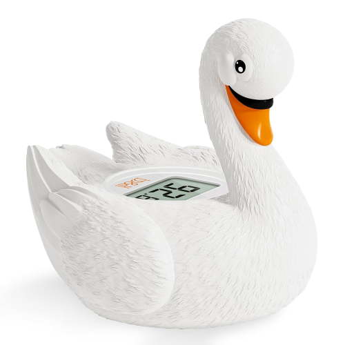 Baby Bath Thermometer, Swan Digital Infant Bathtub Thermometer - Reliable Temperature Readings - Easy to Read Screen - Waterproof, Safe Floats in Water Toy, Newborn Must Haves