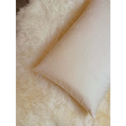 Medium Wool Pillow — Organic Cotton, Chemical-Free | The Woolshire