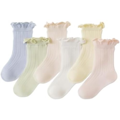 Toddler Girl Ruffle Socks Baby Girls Knee High Socks
