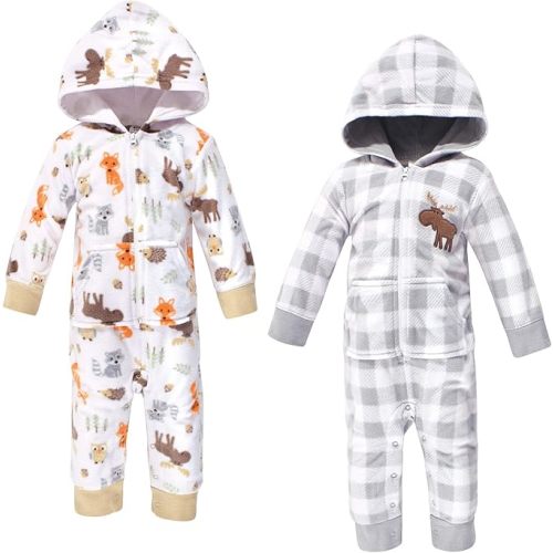 Hudson Baby Unisex Baby Fleece Jumpsuits, Coveralls, and Playsuits