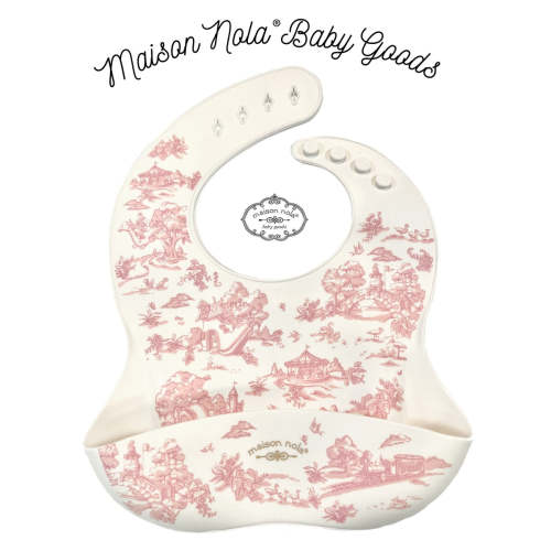 Storyland Toile Silicone Bucket Bib – ZukaBaby