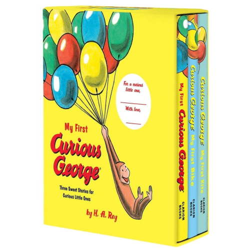 H A Rey 3-Book Box Set My First Curious George Bike and Kite Paperback for Young Readers