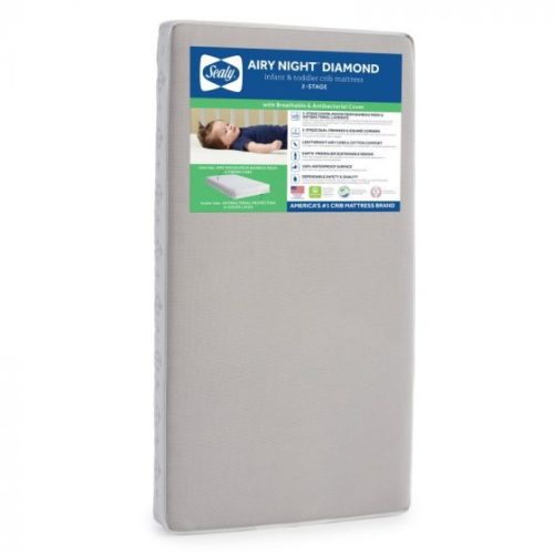 Sealy Airy Night Diamond Breathable Crib Mattress | Sealy Baby