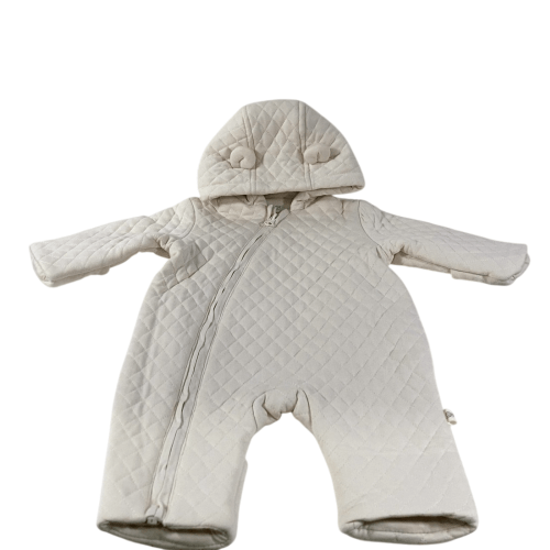 Tiny Kind Quilted Bunting Suit, 0-3 Months, Birch