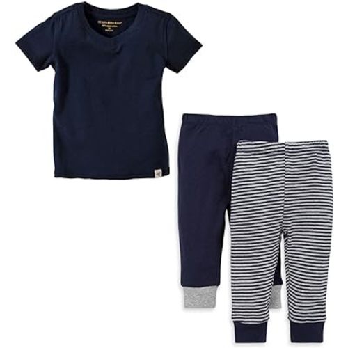 Burt's Bees Baby baby-boys Shirt and Pant Set, Long Sleeve Top & Bottom Outfit Bundle, 100% Organic Cotton