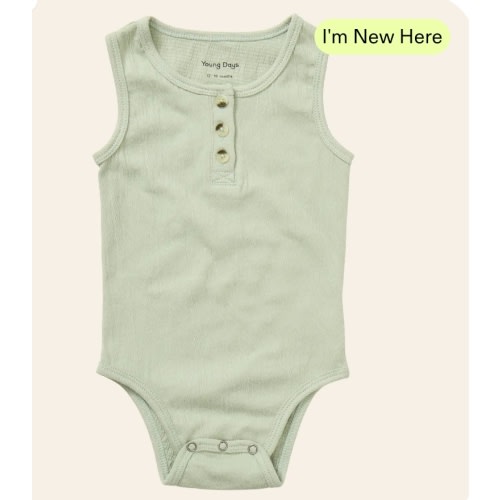 Henley Tank Onesie – Young Days