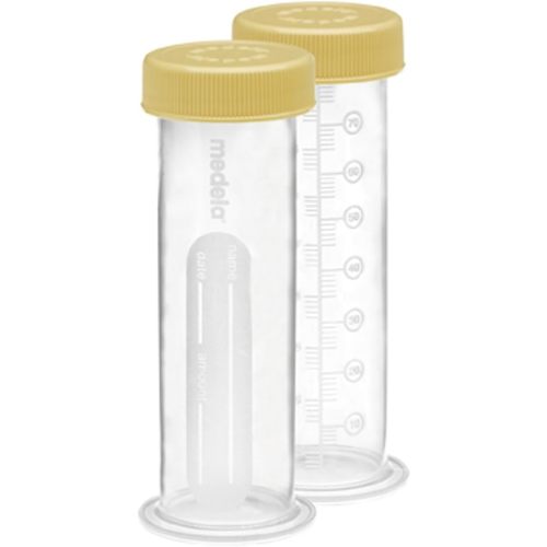 Medela Breast Milk Storage Bottles, 12 Pack of 2.7 Ounce Containers, Leak Proof Lids, Breastmilk Freezer or Refrigerator Storage, Made Without BPA