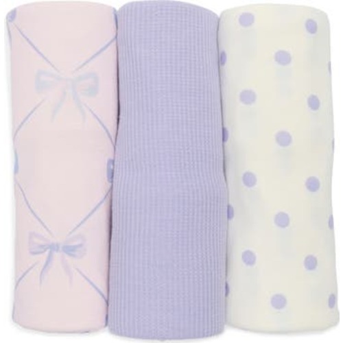 3-Pack Assorted Lattice Bows Blankets