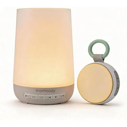 Momcozy Baby Sleep Bundle: Portable Sound Machine and App Remote Control Sound Machine, Home & Travel Sound Machines Bundle, Baby Registry, Newborn Essentials