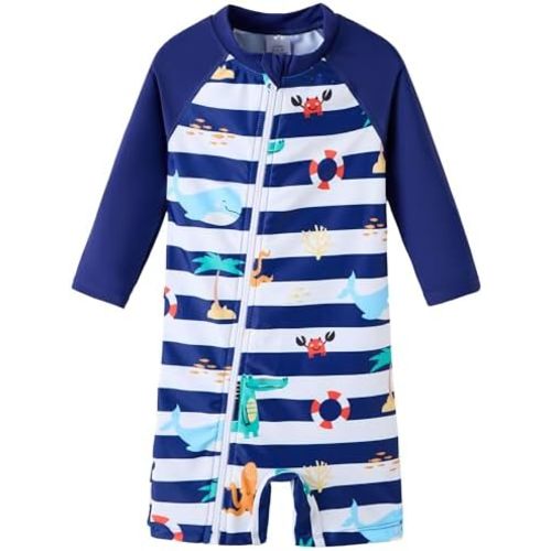 UMELOK Baby Boy Swimsuit UPF 50+ Sun Protection Rash Guard Swimwear