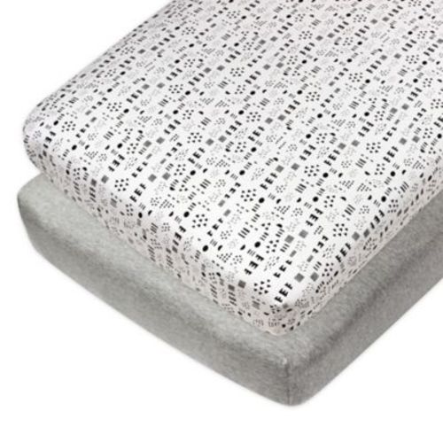 The Honest Company® Patterned 2-Pack Organic Cotton Fitted Crib Sheets - MULTI - CRIB SHEET