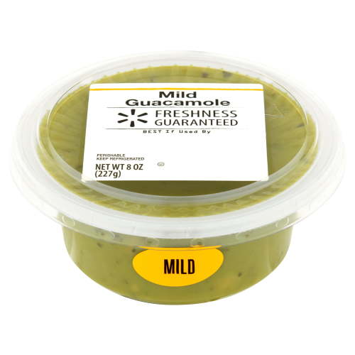 Freshness Guaranteed Guacamole Mild 8 oz Tub with Hass Avocados, Tomatoes, Jalapeno