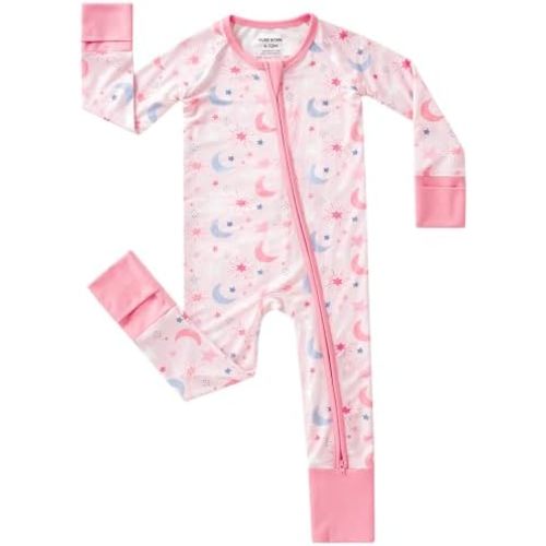 pureborn Baby Sleeper Viscose from Bamboo Zipper Footies 0-24 Months