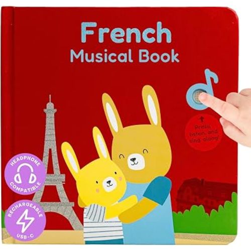 Cali's Books French Nursery Rhymes Book, Bilingual Sound Book