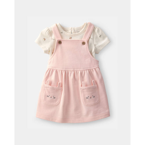 Baby Girl 2-Piece Easter Bunny Jumper Set - Pink/Ivory - Carter's | Carter's
