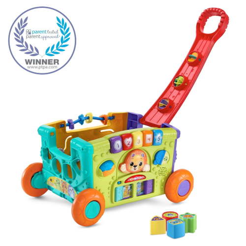 VTech Sort & Discover Activity Wagon - 4 Sides of Play - Baby and Toddler Toy - French Version - Walmart.ca