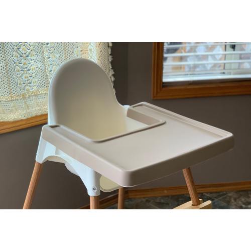 Sand Silicone Placemat for IKEA Antilop High Chair, Full Coverage Tray Cover