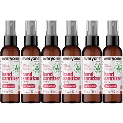 Everyone Hand Sanitizer Spray, Ruby Grapefruit, 2 oz 6-Pack