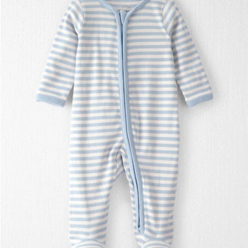 Baby Organic Cotton Sleep & Play Pajama in Stripes - Little Planet | Carter's