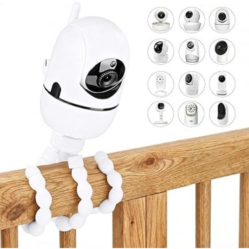 Flexible Baby Monitor Tripod Mount Compatible with Infant Optics DXR-8 Pro, Nanit Pro, Owlet, Eufy, HelloBaby, Motorola, Vtimes, Arenti, VTech, Babysense and Other Baby Camera with 1/4 Screw Hole