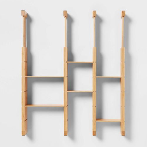 4pk Natural Expandable Drawer Dividers Yellow - Brightroom™: Adjustable Organizer for Closet Storage