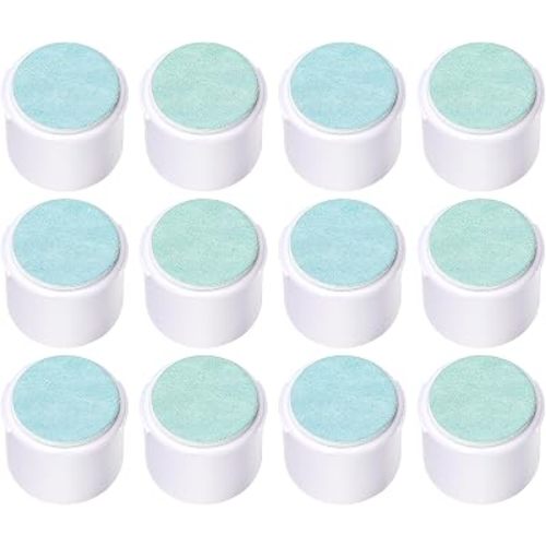 Electric Nail Trimmer Replacement Pads, 12 Packs Baby Nail File Grinding Heads Compatible with Frida Baby Nail File (Green: 6-12M; Blue: 12+M Babies)