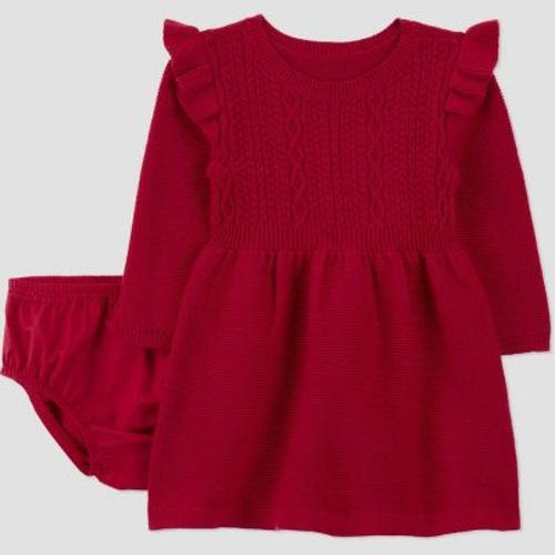 Carter's Just One You® Baby Girls' 2pc Holiday Sweater Dress - Red