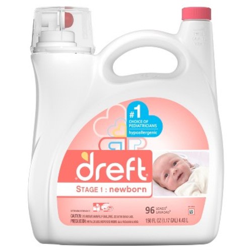 Dreft Stage 1: Newborn HEC Liquid Detergent 150 oz