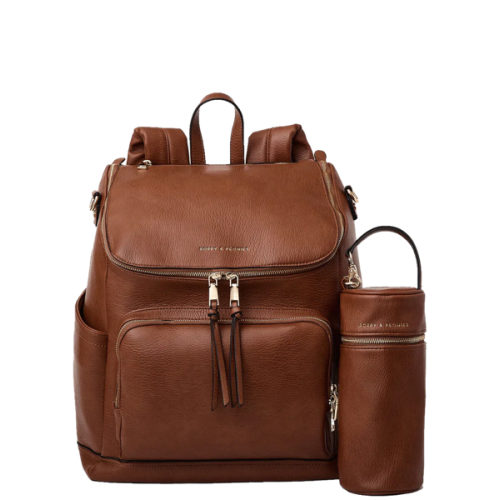 Lullaby Diaper Backpack Chestnut | Poppy and Peonies – www.poppyandpeonies-us.com