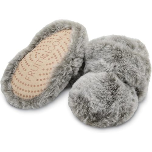 Fruit of the Loom Cozy Thermal Wrap Booties with Non-slip Grips for Baby Girls, Boys, Unisex -