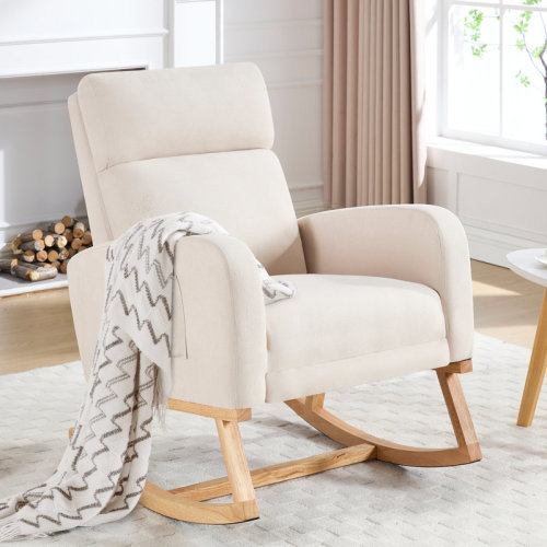 Anacely 28" Wide Roki with Solid Wood and Footrest | Wayfair