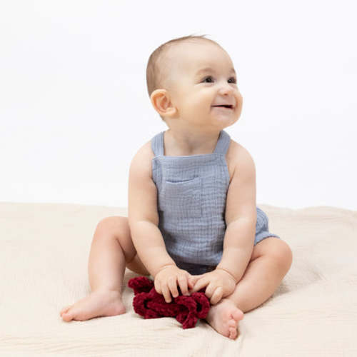 Solid Muslin Blue Blizzard - Sunsuit