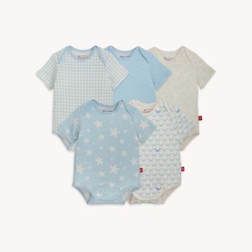 Magnetic 5-Pack Bodysuit 3-6M