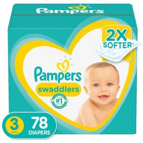 Pampers Swaddlers Diapers Super Pack (Select Size), Size: Size 3 (78 Count)