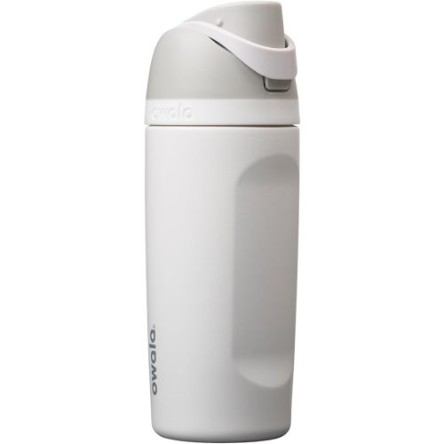 Owala Kids FreeSip Insulated Stainless Steel Water Bottle with Straw for Sports, Travel, and School BPA-Free Sports Water Bottle, 16 oz, Shy Marshmallow