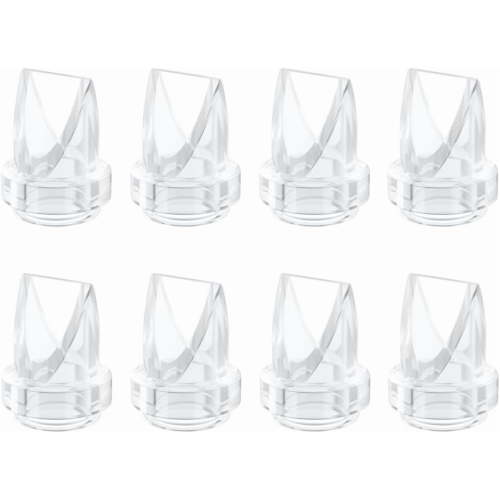 8PCS Duckbill Valves Compatible with eufy E10/S1/S1 Pro,Lansinoh Discreet Duo,MomMed S21/S18,NCVI S32,Nuliie S32, NICEGREEN S32,Zooawa S32 Breast Pump Replacement Pump Accessories, S32/S21/18 Valves