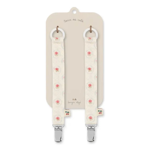 Mirage pacifier clips - Set of 2 | Ecru