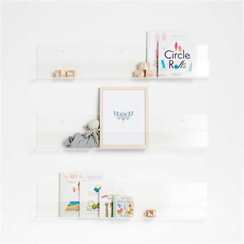 Now You See It Clear Acrylic Large Book Ledge