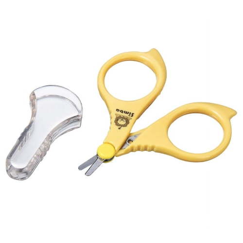 Simba Baby Nail Scissors for Infant Safety, Newborn Finger Nail Trimming with Rounded Ends