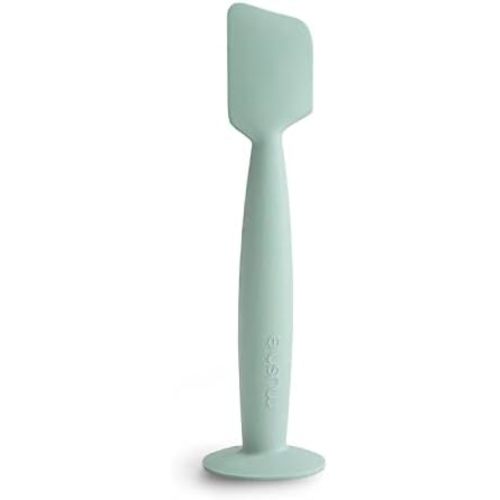 mushie Diaper Cream Applicator Soft Silicone with Suction Base (Cambridge Blue)
