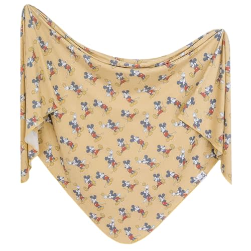 Copper Pearl Large Premium Knit Baby Swaddle Receiving Blanket Mickey Mouse