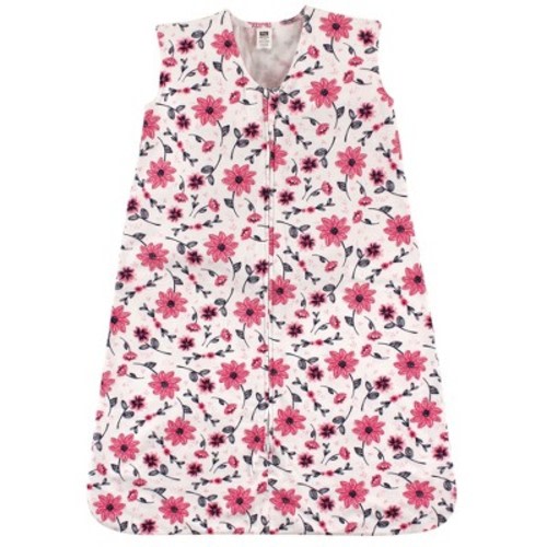 Hudson Baby Infant Girls Cotton Sleeveless Wearable Sleeping Bag, Sack, Blanket, Botanical, 6-12 Months